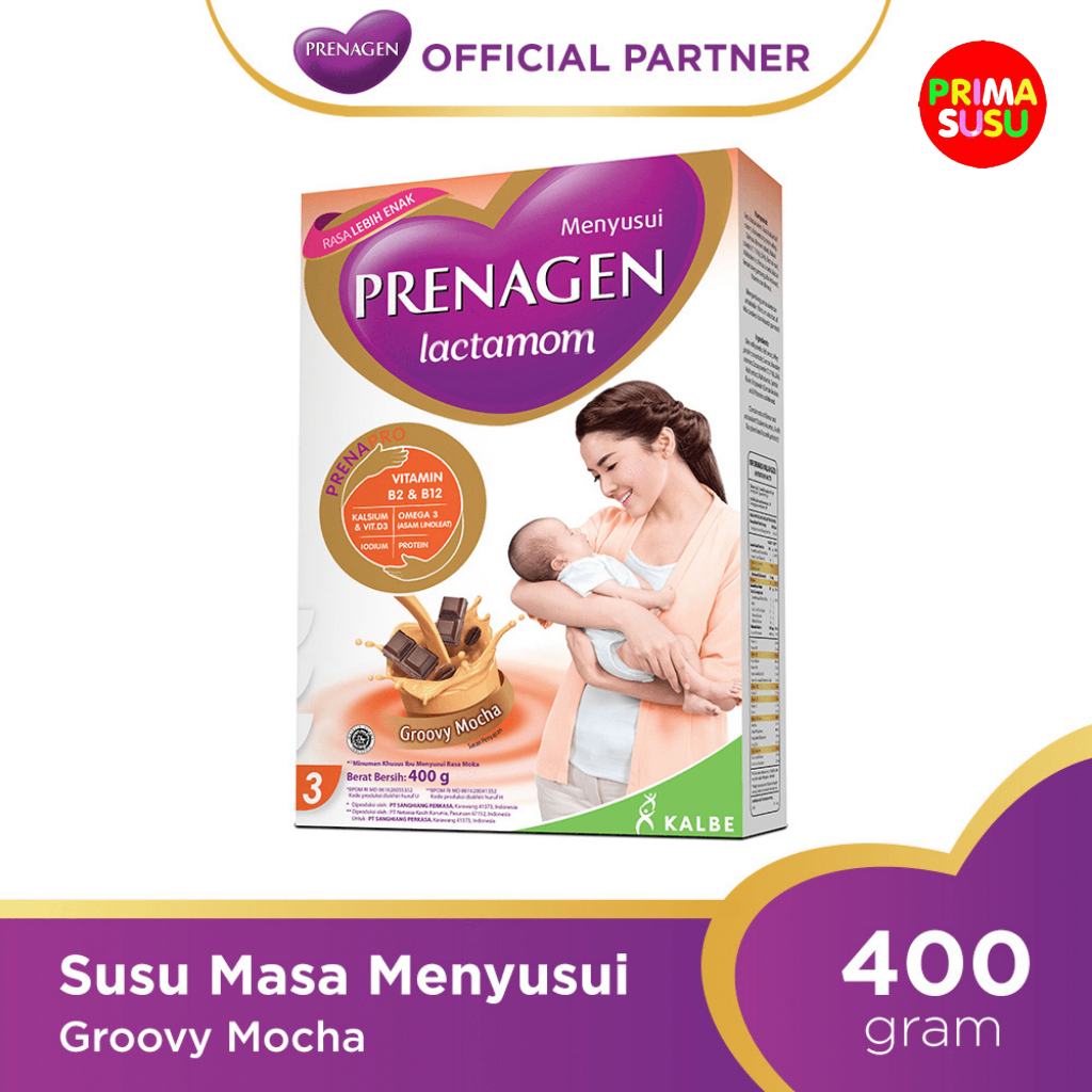 Prenagen Lactamom 400 Gr, Vanila, Mocha, Cokelat