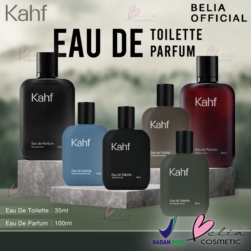 ❤ BELIA ❤ KAHF Eau de Toilette | Parfum Laki-laki | Revered Oud | True Brotherhood | Man BPOM