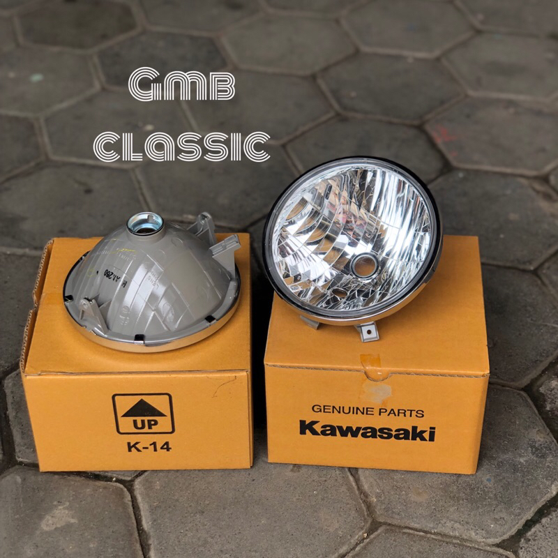 batok reflektor lampu ninja ss original kawasaki batok ninja ss original