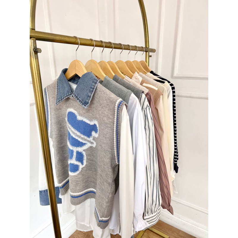 blouse import bangkok knitt premium