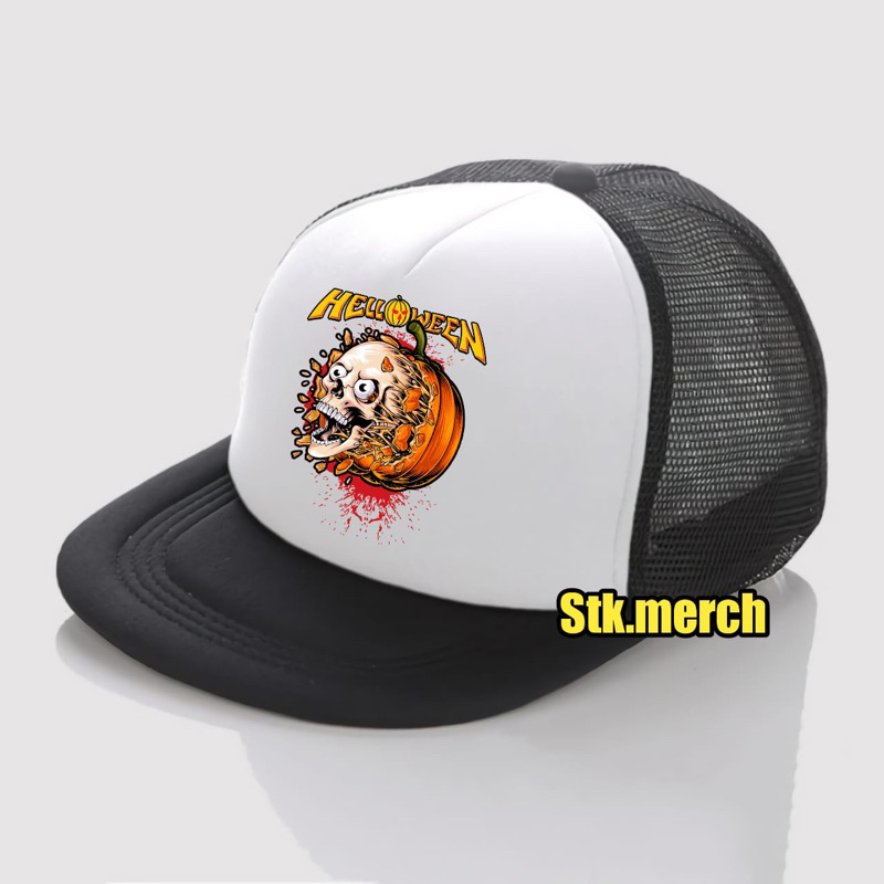 Topi Snapback Trucker / Snapback Hat Trucker / Topi Jaring Distro / Topi Band Metal Hardcore Punk - 