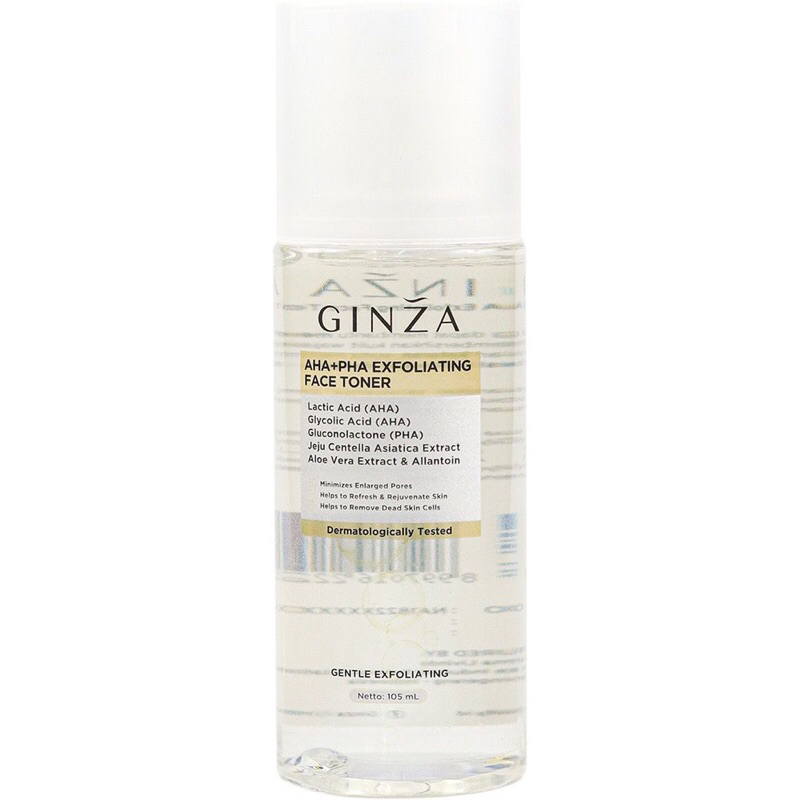 GINZA FACE TONER 105ML ( ACNE / BRIGHTENING / HYALURINIC / EXFOLIATING ) / TONER GINZA MURAH