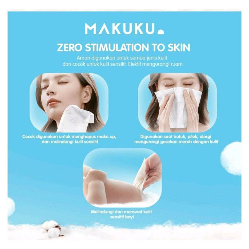Tissue Makuku Tisu Kering 3 ply isi 40 sheets