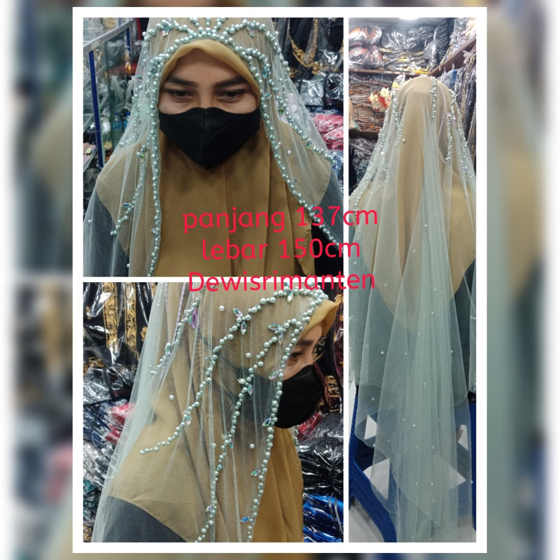 kerudung pengantin/veil pengantin