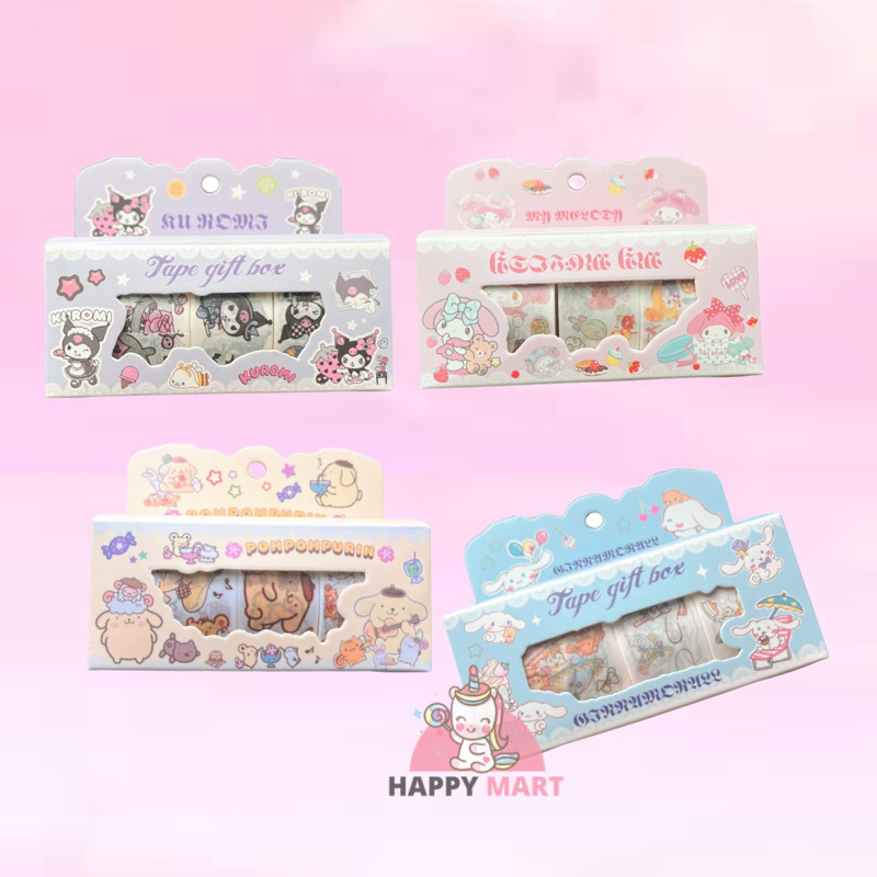 

Solatip deco set Sanrio Kuromi / melody / cinamonroll