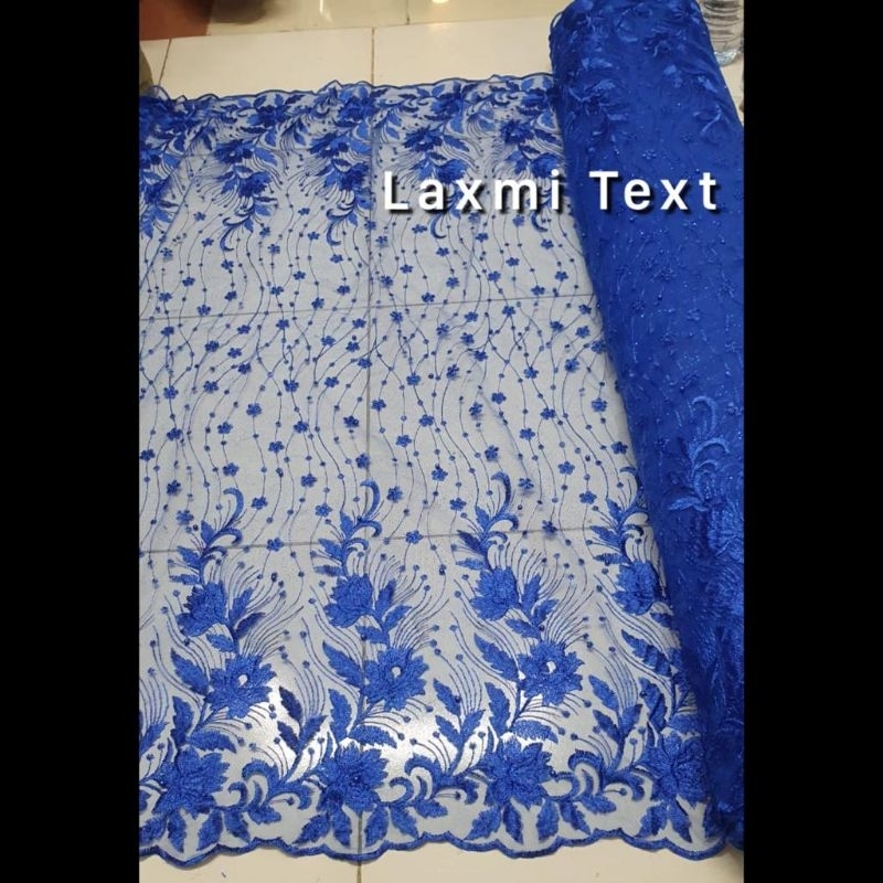 Kain Tile Akar Super Mewah Tumpal Atas Bawah / Bahan Baju Wanita