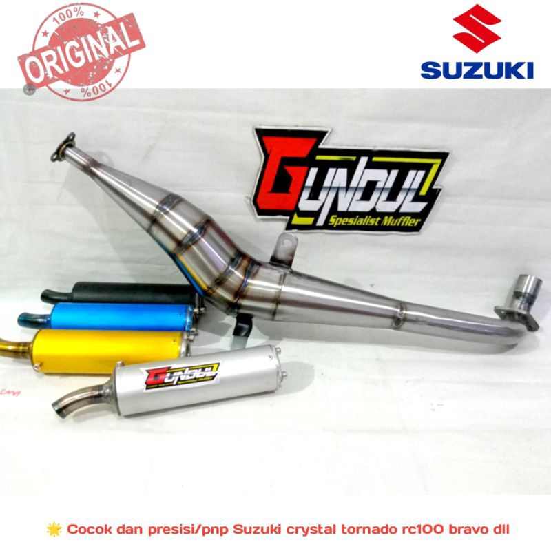 knalpot racing tornado crystal tune rc100 bravo natsume suara garing copy ahm tenaga maksimal poles