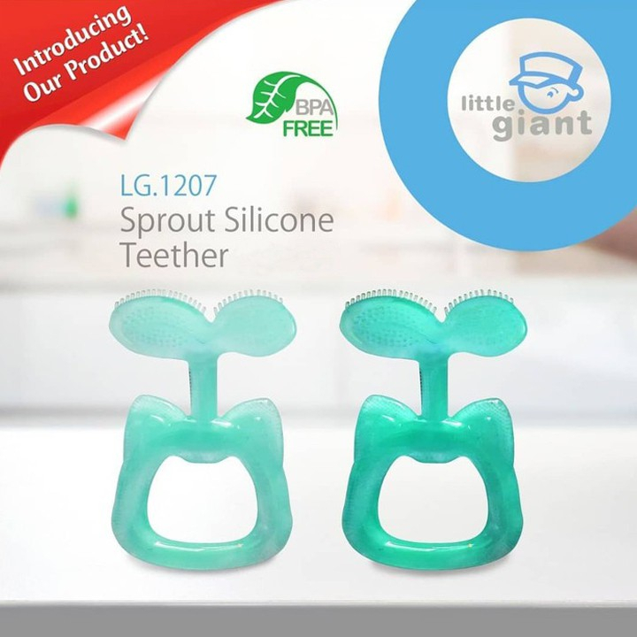 Gigitan Bayi Little Giant LG1207 Sprout Silicone Teether