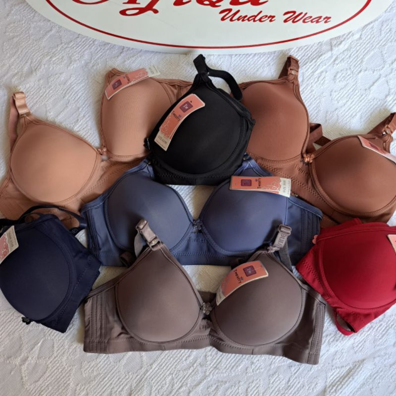 BH Wanita Twenerry B5 Busa Tipis Tampa Kawat size 36-42/ Bra Wanita Sexy kancing 3 Kualitas Import/bra wanita tampa kawat