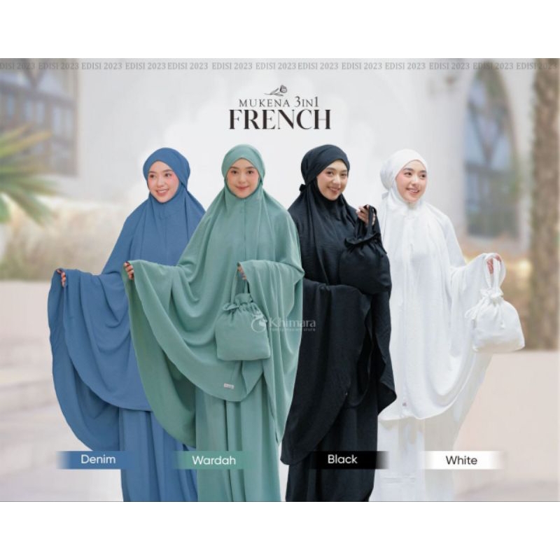Mukena french 3in1 by Khimara