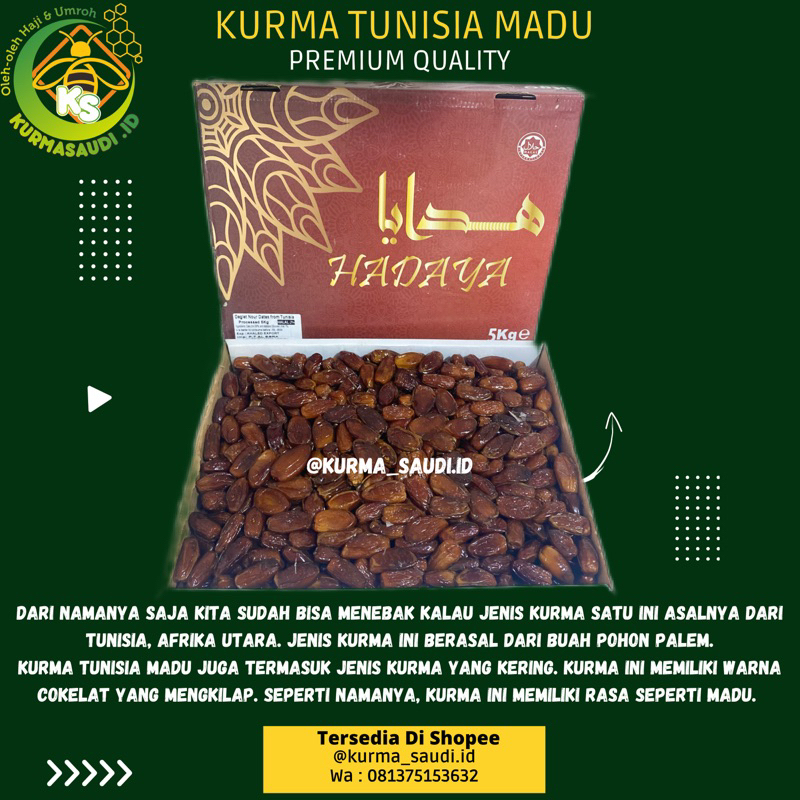 

Kurma Tunisia Madu 5Kg