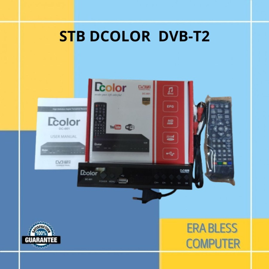 STB SET TOP BOX DCOLOR DVB T2 DCOLOR