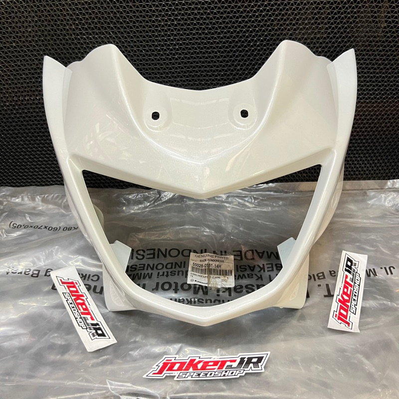 cover batok lampu ninja r barong putih original kawasaki