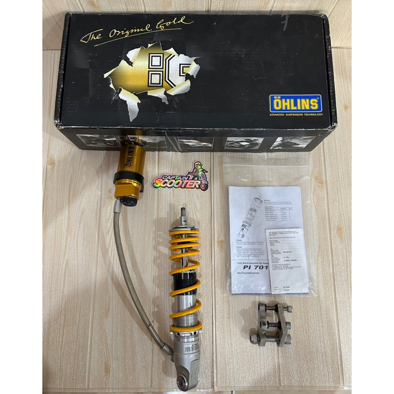 shock shockbreaker ohlins 701 subtank tabung pisah vespa sprint primavera