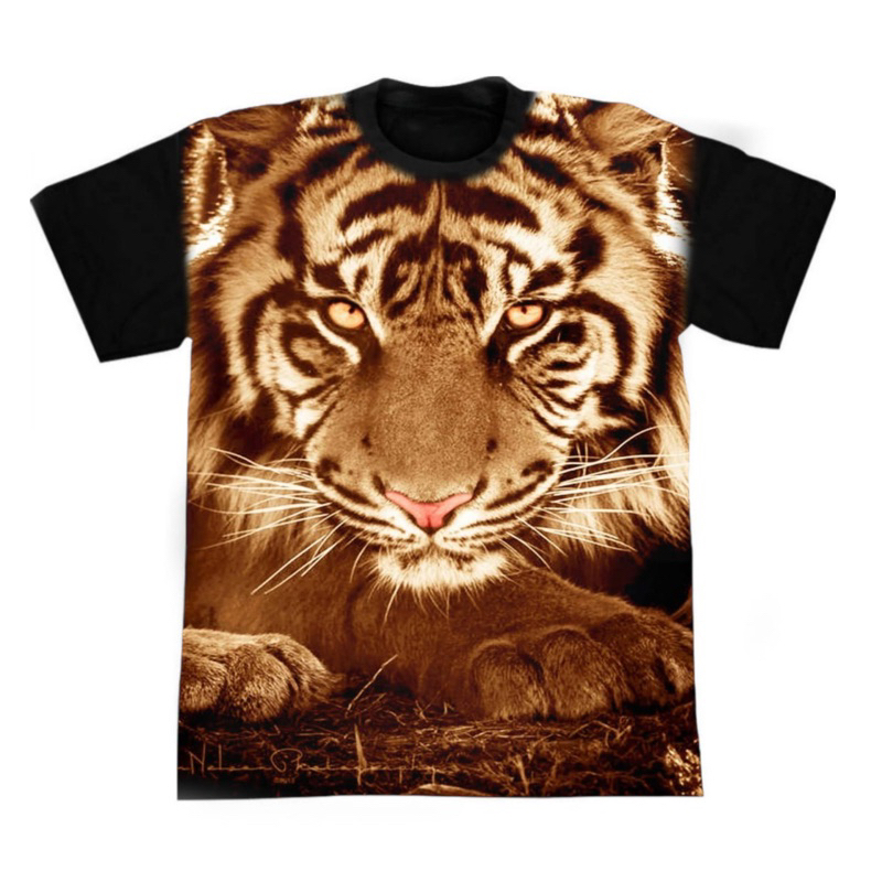 Kaos Distro Pria Terbaru Motif Macan Coklat / Baju Pria Keren / Baju Pria Dewasa / Atasan Pria / Pakaian Pria / Shalch Trendy