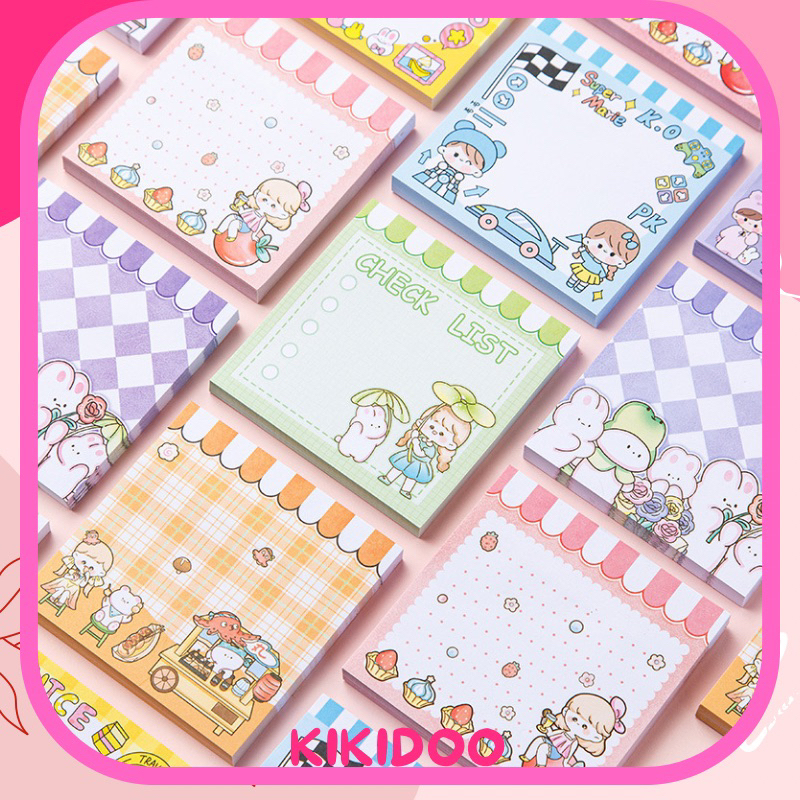 

KIKIDOO 80 LEMBAR STICKY NOTE GIRL BUNNY DAILY MEMO RT151