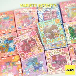 JAEGi - Premium Waterproof Books Sticker Rabbit Girl Edition 100 Lembar Per Box