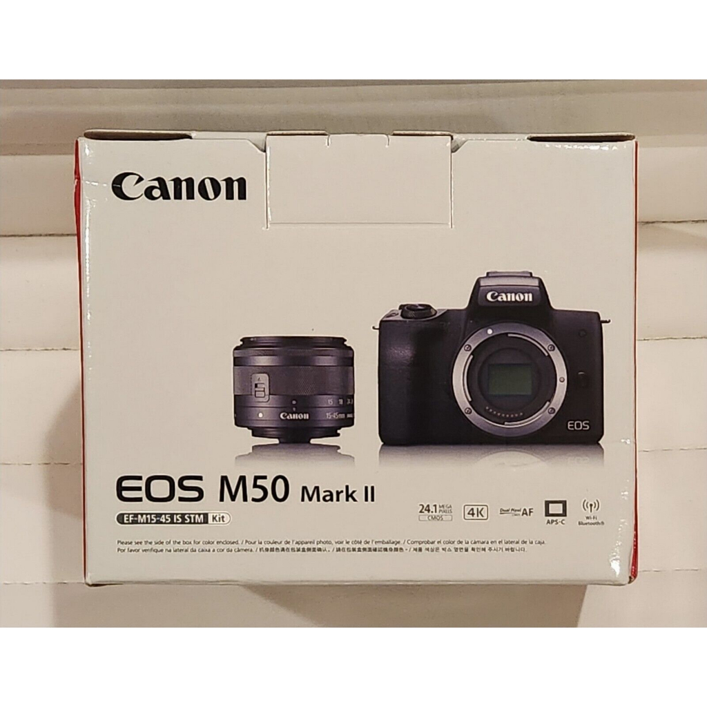 CANON EOS M50 MARK II KIT EFM 15-45MM NEW