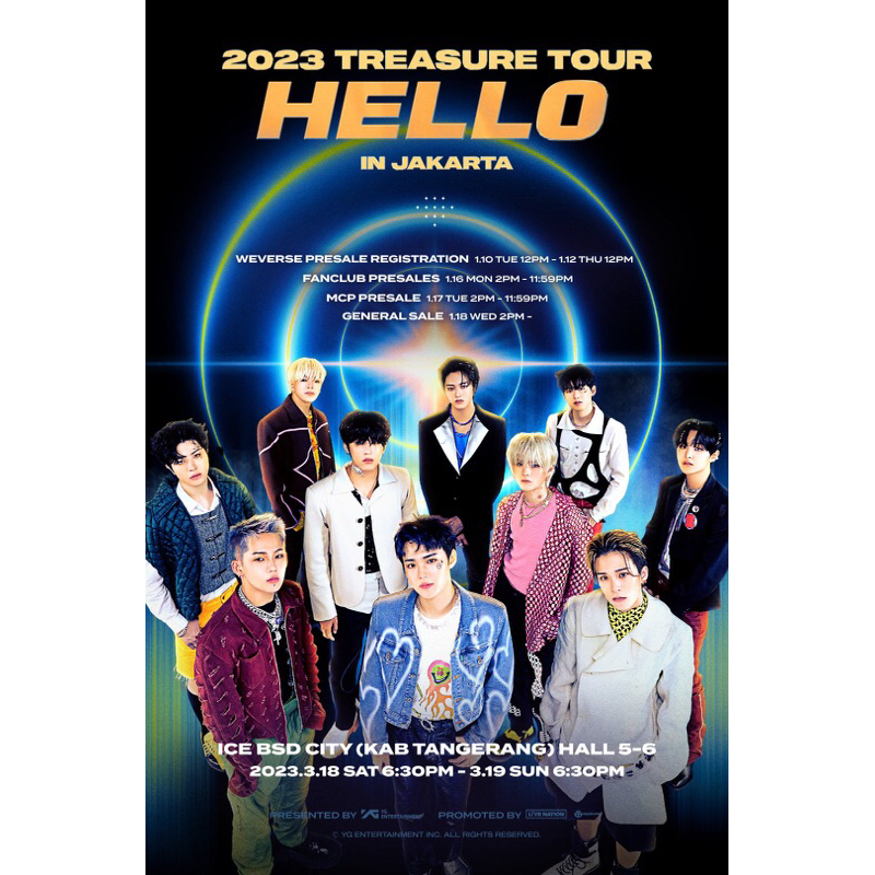 [Tiket Konser Treasure] Treasure Hello in Jakarta 2023