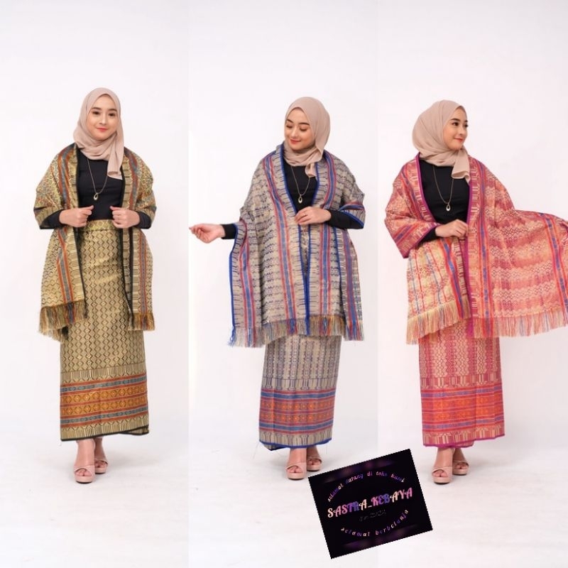 Jual Rok Songket Dan Selendang Termurah Rok Songket Jadi Tinggal