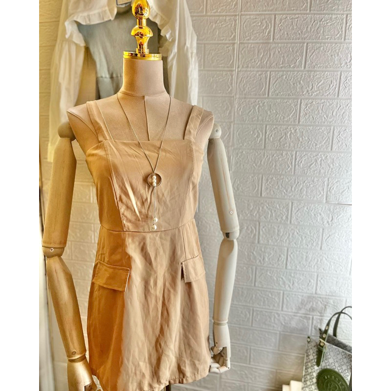 Latte Jumpsuit Dress