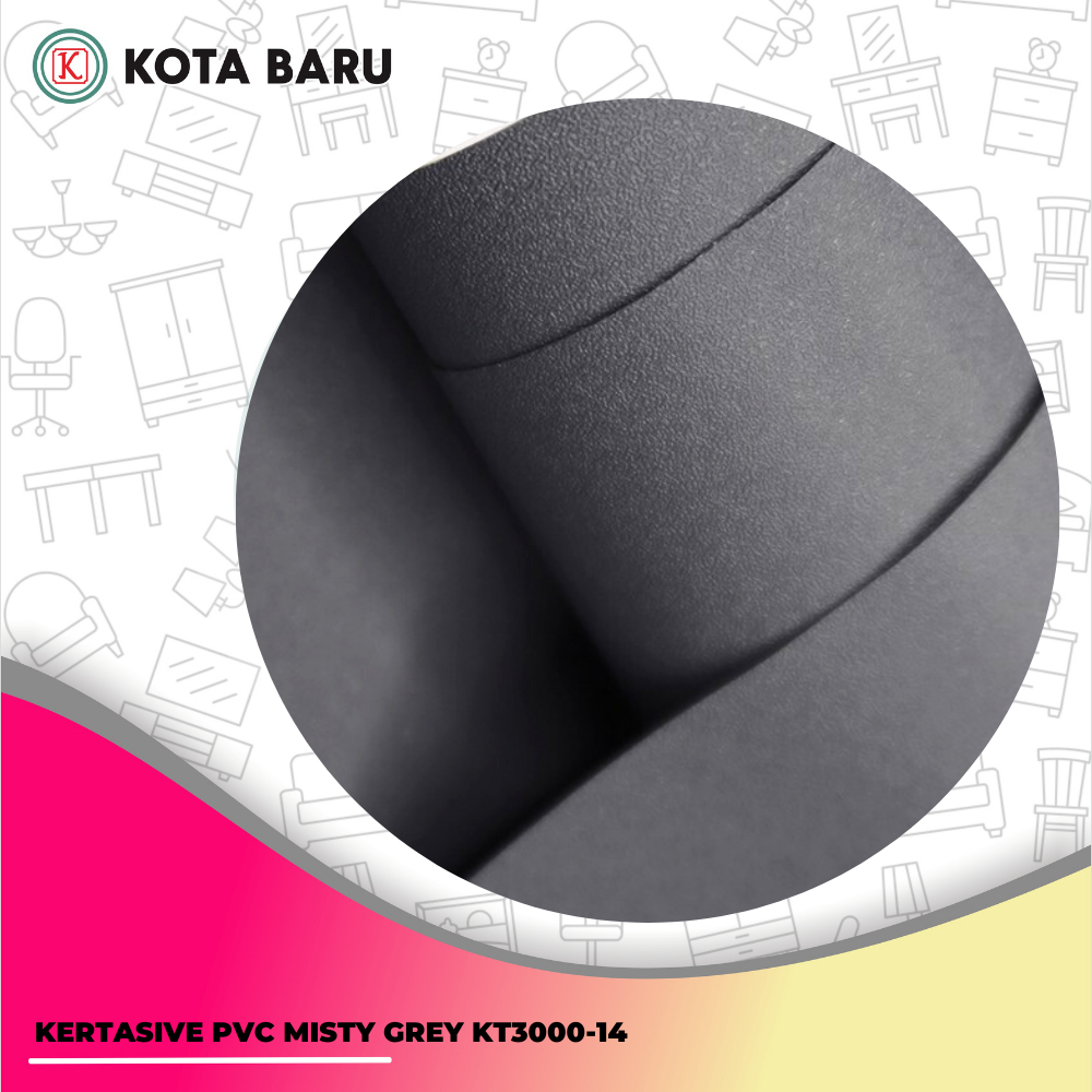 KERTASIVE STICKER PVC MISTY GREY KT3000-14