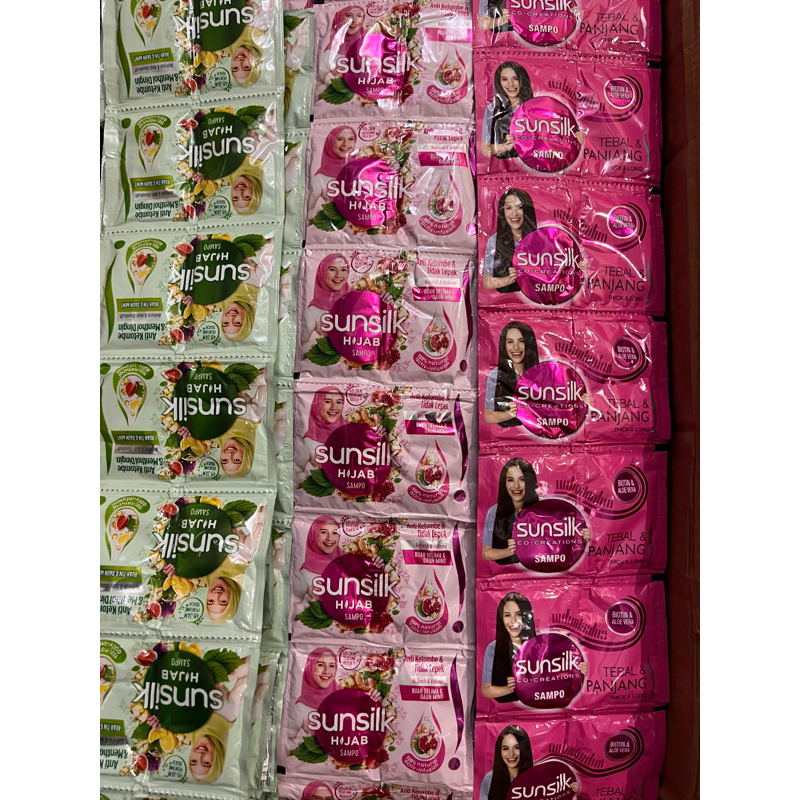 Shampoo Shampo Sunslik Sunsilk  Sachet 9ml @12 pcs