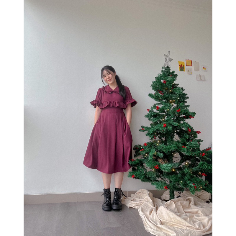 KANON- Suzume Dress - Dress midi vintage korean look