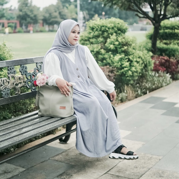 Set Tas Handbag / Bahu Tote Bahan Kulit Imitasi Kapasitas Besar untuk Wanita Totebag Rumbai Gantungan