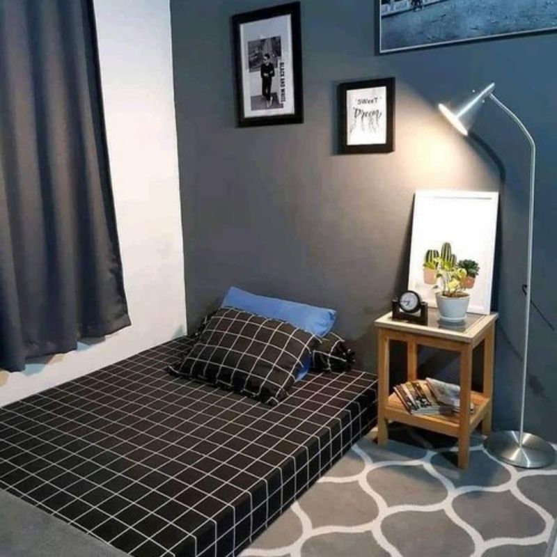 Sprei Kasur Alas Kasur  90 X 200 cm Kotak Kotak