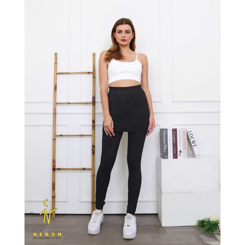 CELANA LEGGING ROK SPORT SCUBA | Legging Olahraga Tennis Lari Bersepeda Yoga Zumba Senam