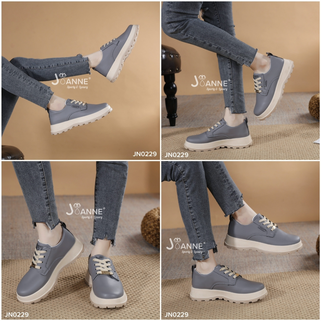 JOANNE Leather Sneakers Shoes #JN0229