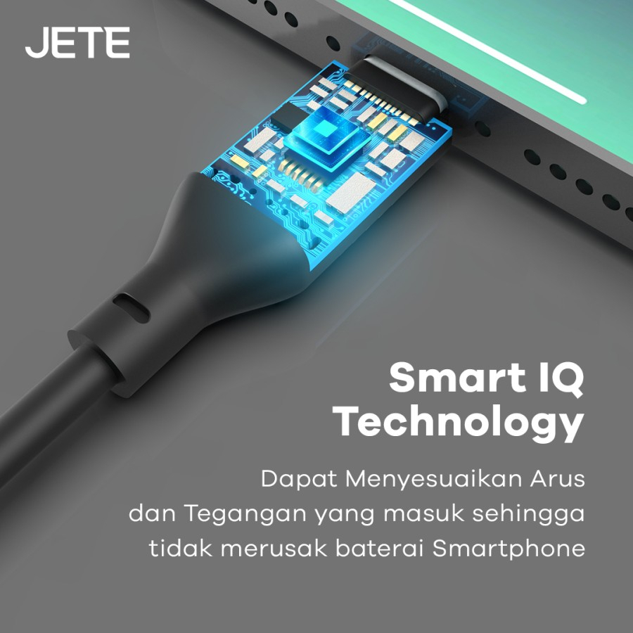 Kabel Data Type C 5A Fast Charging 22.5Watt JETE CX10 - Garansi 2thn