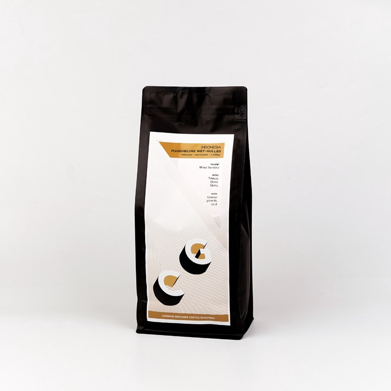 

Common Grounds Single Origin Espresso Coffee : Indonesia Sumatra Mandheling