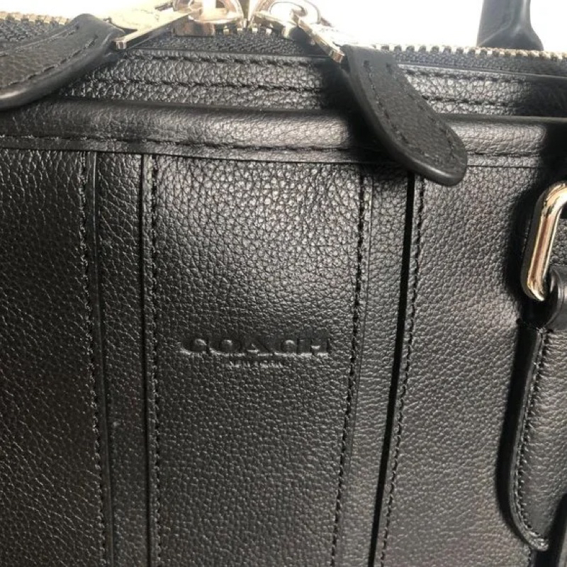 Coach Briefcase Bag Black Leather Laptop (C72309)