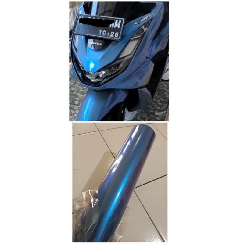 Skotlet warna lembayung biru sticker magic candy lembayung biru