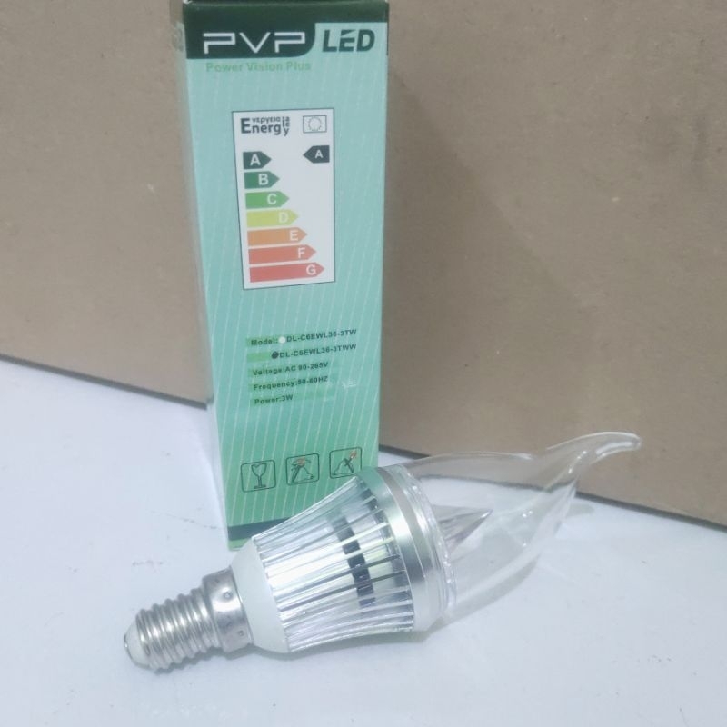 Lampu LED Cendel 3watt Lampu hias fitting E 14 murah berkualitas