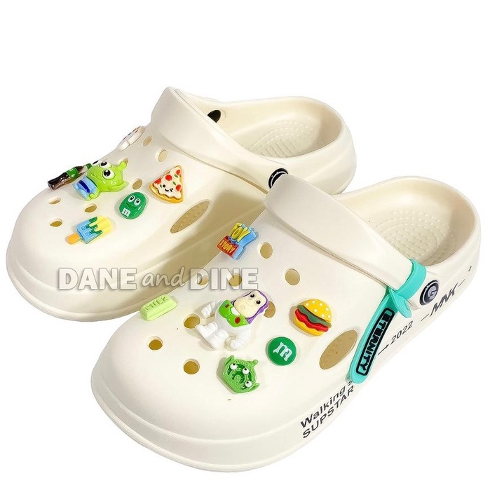 Sendal Sepatu EVA Dane and Dine Model Crocs Kodok Baim 3D - LS 9945