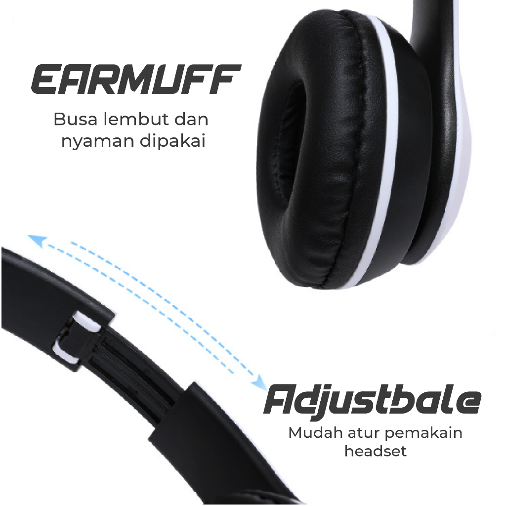 Headset Bluetooth P47 Pro Mega Bass Good Quality AH063 - ACS