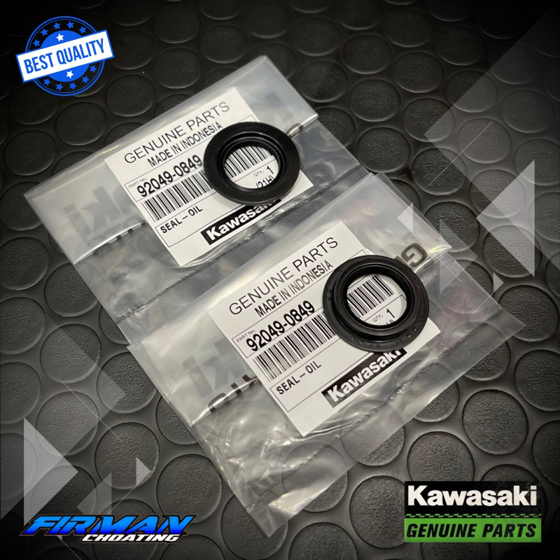 SEAL KARET SWING ARM LENGAN AYUN KIRI KANAN NINJA R RR SS ORIGINAL KAWASAKI 92049-0849 (Sepasang)