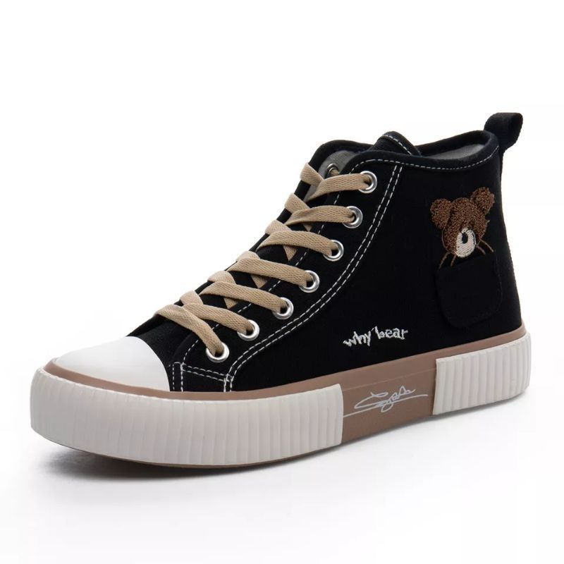 Sepatu wanita sneakers boots WHY bear, sepatu main, sepatu healing
