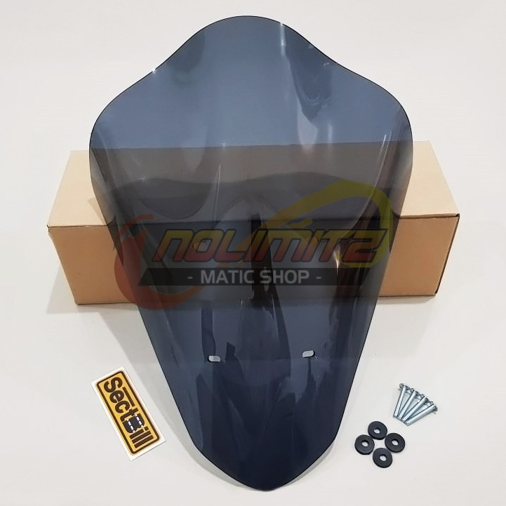 Windshield Visor Tameng Kaca Depan Sectbill Bubble 44cm Yamaha Lexi