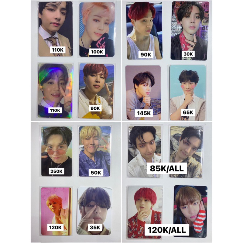 BTS PHOTOCARD JIMIN TAEHYUNG HOSEOK MOTS BUTTER ANSWER F TEAR O CLUE MOTS PHOTOBOOK MOTS DVD JACK IN