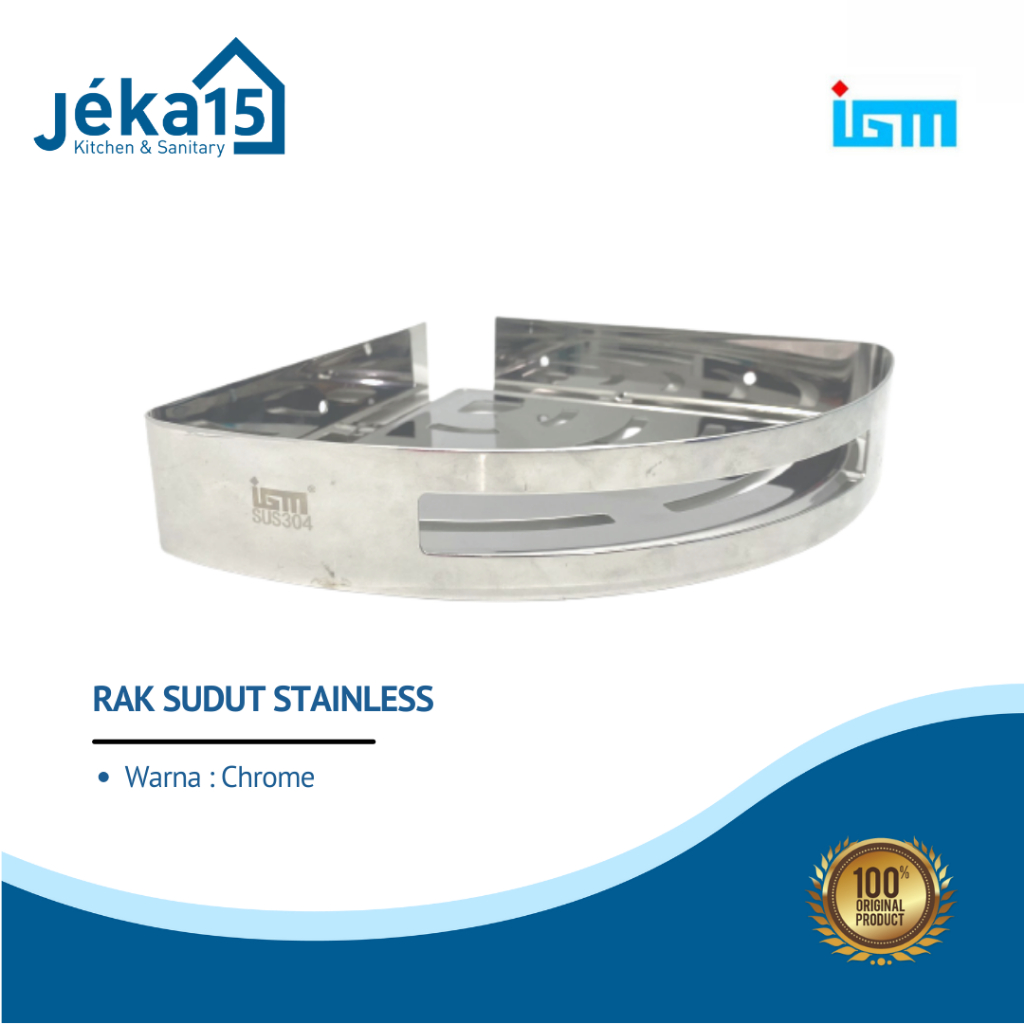 RAK SUDUT STAINLESS | RAK KAMAR MANDI | RAK TEMPAT SABUN