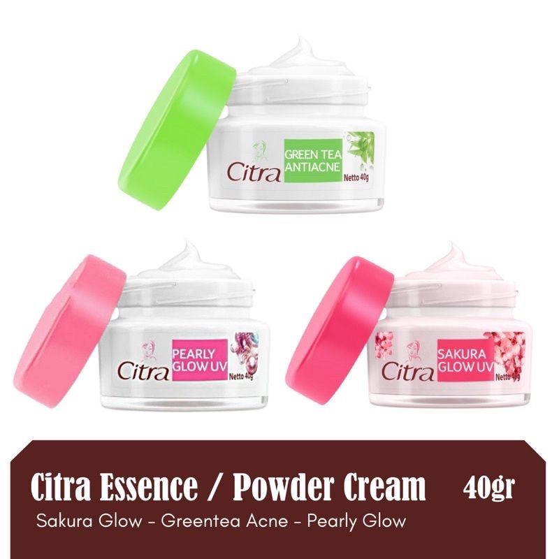 CITRA Hazeline Pearly White Uv Essence Cream 40gr Citra Mois Green Tea/Sakura