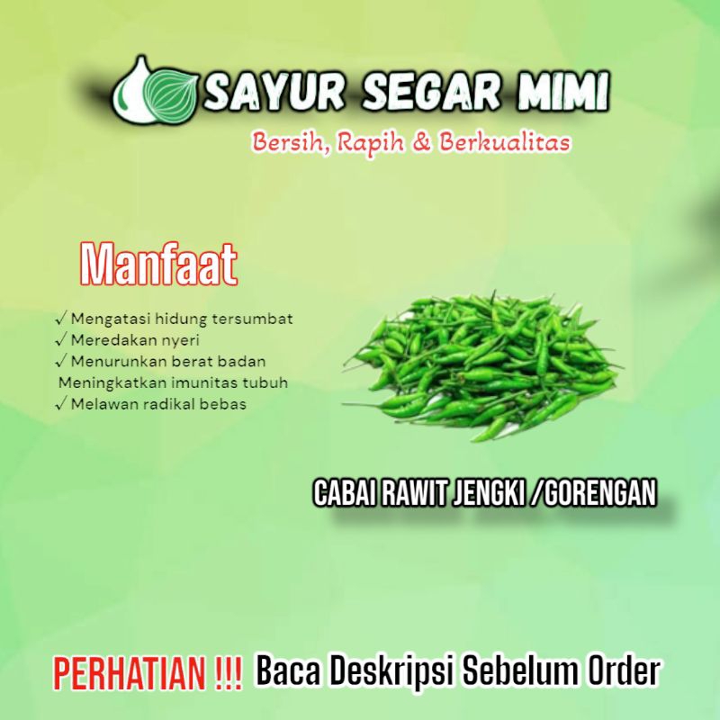 

Cabai Rawit Gorengan / Cabai Rawit Jengki - Sᴀʏᴜʀ Sᴇɢᴀʀ ♏ɪᴍɪ