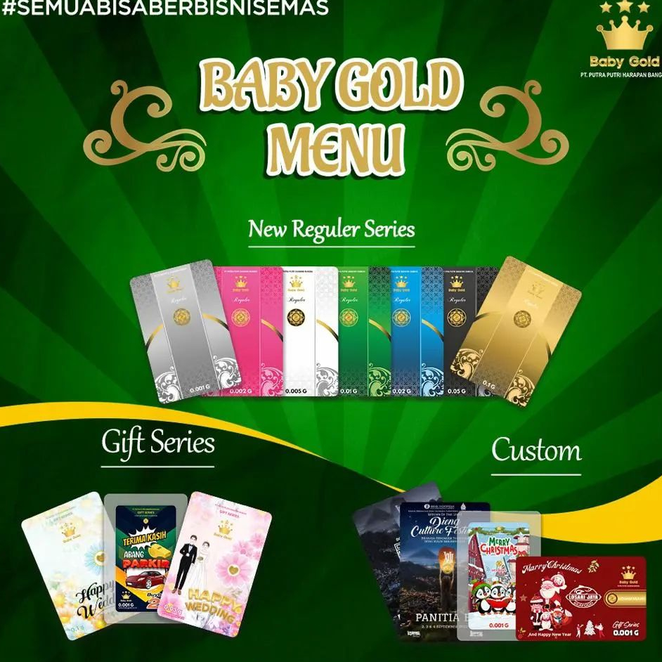 Baby Gold 1 Gram Emas Murni 24 Karat Asli Original Bersertifikat Resmi Nasional
