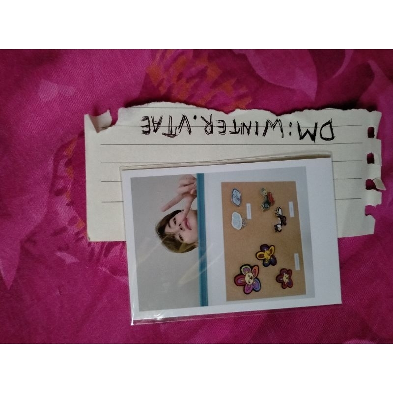 Artist Made Collection BY V BTS Kim Taehyung Brooch Faces Clouds Flowers Photocard PC