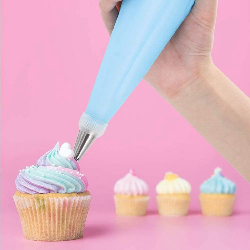 Mi.more Piping Bag Silikon Set 8 in 1 Cake Decorating Cookie/Alat Penghias Cake Dekorasi Kue Cake Decoration