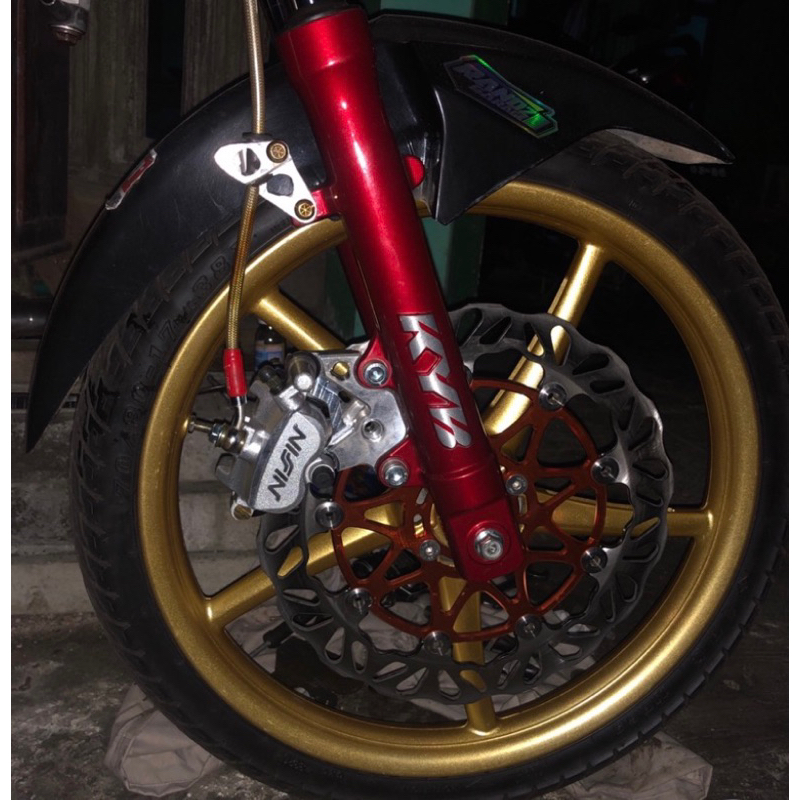 promo vixion  Breket kaliper CNC RCB Nissin samurai 2P PNP shock KYB / Vixion disc 300